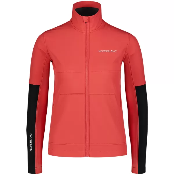  Ženska softshell jakna NORDBLANC FJORD NBSSL7657 RDEČE KORALE 