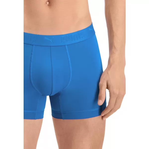  Moške boksarice PUMA SPORT MICROFIBER BOXER 2P 93552002 MODRA KOMBINACIJA 