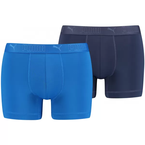  Moške boksarice PUMA SPORT MICROFIBER BOXER 2P 93552002 MODRA KOMBINACIJA 