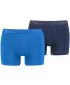 Moške boksarice PUMA SPORT MICROFIBER BOXER 2P 93552002 MODRA KOMBINACIJA