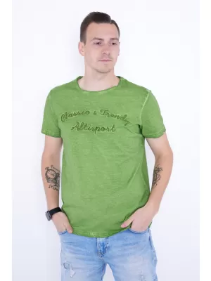 Moška majica s kratkimi rokavi ALTISPORT ANDREW ZELENA