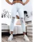 Ženske hlače DSTREET UY1366 BELA