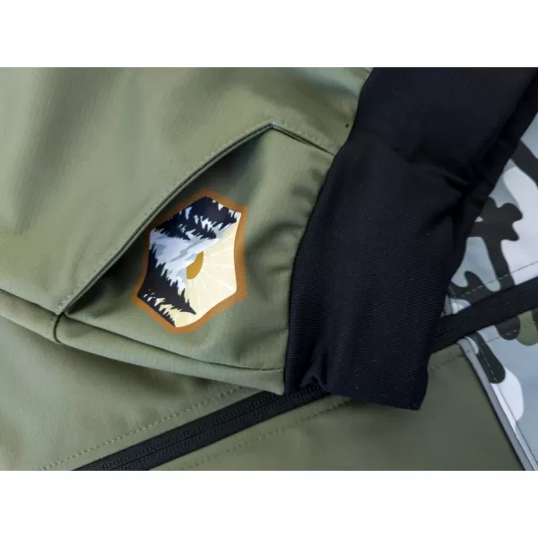  Otroške softhell hlače izolirane WAMU MASKÁČ KHAKI 
