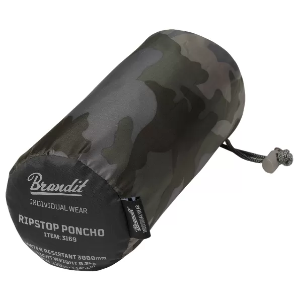  Poncho dežni plašč BRANDIT RIPSTOP BD3169 TEMNA KAMUFLAŽA 