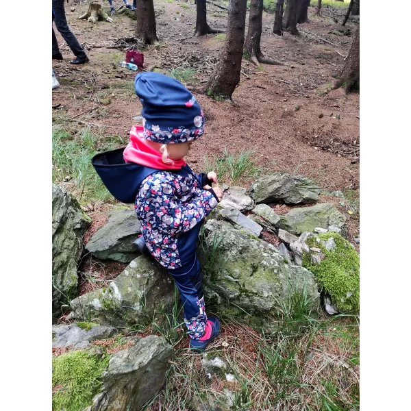  Izolirane otroške softshell hlače WAMU LIŠKY TEMNO MODRA 