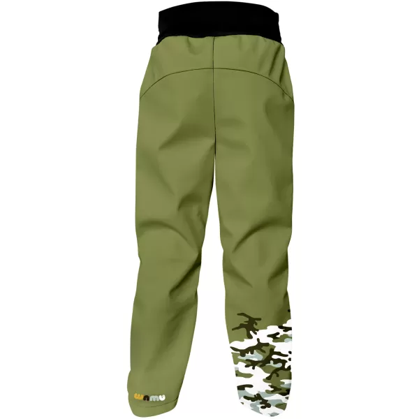  Izolirane otroške softshell hlače WAMU MASKÁČ KAKI 