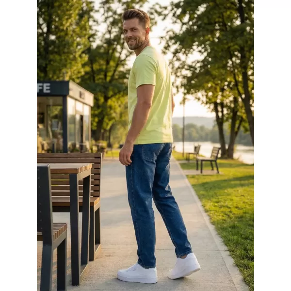  Moška majica s kratkimi rokavi SAM 73 FENAKLID MT 820 SVETLO RUMENA 