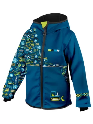 Otroška softshell jakna WAMU BAGR MODRA