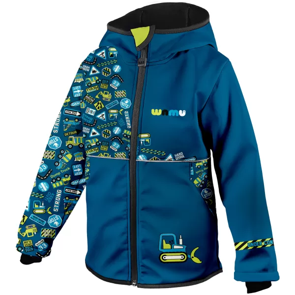  Otroška softshell jakna WAMU BAGR MODRA 