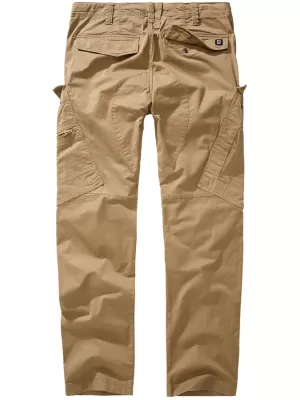 Hlače BRANDIT ADVEN SLIM FIT PEŠČENA