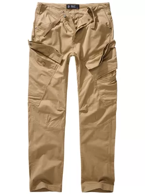 Hlače BRANDIT ADVEN SLIM FIT PEŠČENA