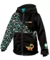 Otroška softshell jakna WAMU DINOSAUŘI ČRNA