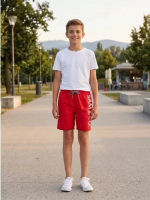 Otroške kratke hlače SAM 73 ROMAN KS 505 RDEČA