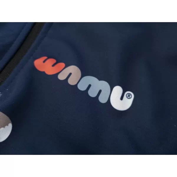  Otroška izolirana softshell jakna WAMU LIŠKY TEMNO MODRA 