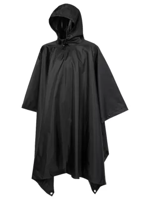 Poncho dežni plašč BRANDIT RIPSTOP BD3169 ČRN