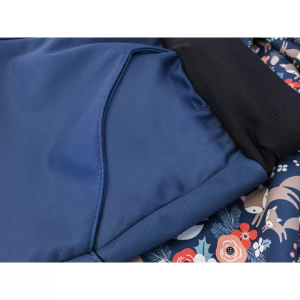  Izolirane otroške softshell hlače WAMU LIŠKY TEMNO MODRA 
