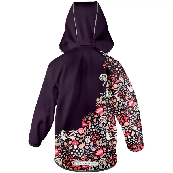  Otroška izolirana softshell jakna WAMU SOVA VIJOLIČNA 