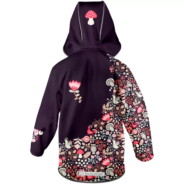  Otroška softshell jakna WAMU SOVA VIJOLIČNA 