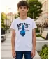 Otroška majica s kratkimi rokavi SAM 73 SCUTUM KT 514 BELA