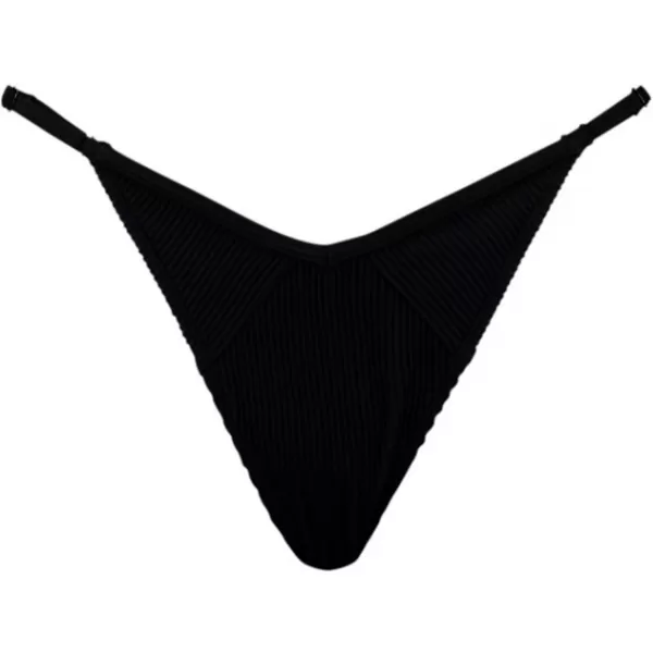  Kopalke PUMA SWIM WOMEN RIBBED TANGA 1P 938068-01 ČRNA 