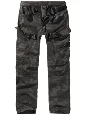 Hlače BRANDIT ADVEN SLIM FIT TEMNA KAMUFLAŽA