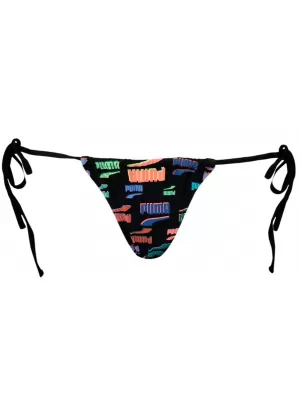 Kopalke PUMA SWIM WOMEN SIDE TIE TANGA STRING 1P 938066-01 ČRNA