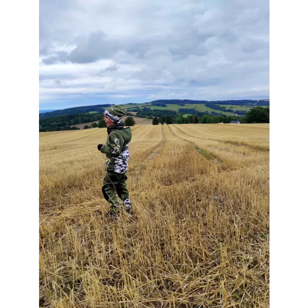  Otroške softhell hlače izolirane WAMU MASKÁČ KHAKI 