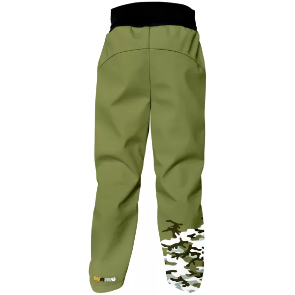  Otroške softhell hlače izolirane WAMU MASKÁČ KHAKI 