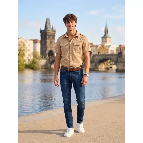  Srajca BRANDIT VINTAGE KRÁTKÝ RUKÁV BD4024 PEŠČENA 