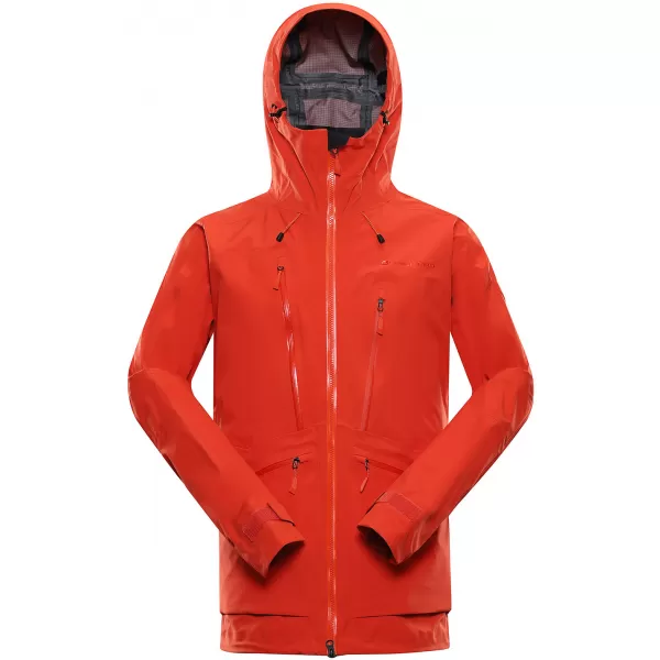  Jakna ALPINE PRO CORT MJCA592 ČRNA/RDEČA 