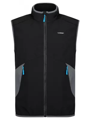 Moški softshell telovnik LOAP URYLON SFM2305 ČRNA/SIVA