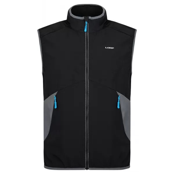  Moški softshell telovnik LOAP URYLON SFM2305 ČRNA/SIVA 