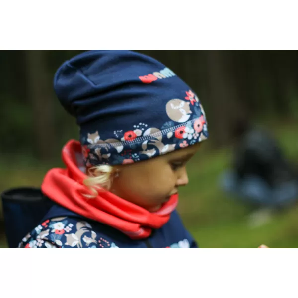  Otroška izolirana softshell jakna WAMU LIŠKY TEMNO MODRA 