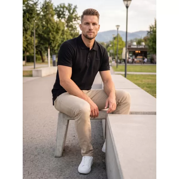  Moška majica s kratkimi rokavi SAM 73 CHRYZ MT 822 ČRNA 