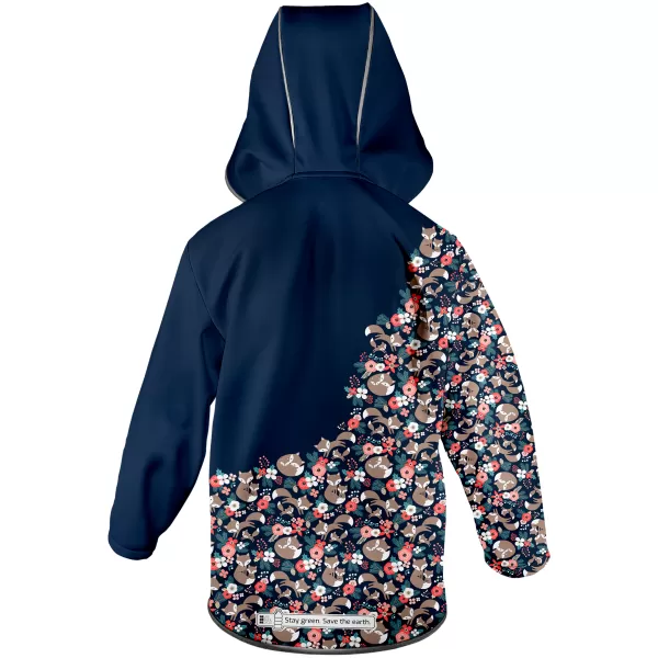  Otroška izolirana softshell jakna WAMU LIŠKY TEMNO MODRA 