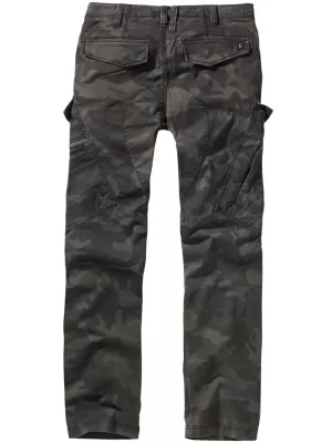 Hlače BRANDIT ADVEN SLIM FIT TEMNA KAMUFLAŽA