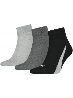 Nogavice PUMA UNISEX LIFESTYLE QUARTER 3P 90795201 ČRNO/BELO
