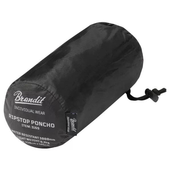  Poncho dežni plašč BRANDIT RIPSTOP BD3169 ČRN 