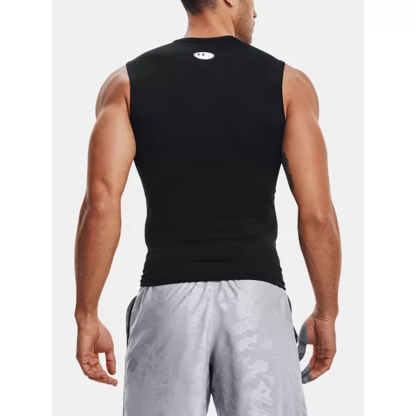  Moška kompresijska majica brez rokavov UNDER ARMOUR HG ARMOUR COMP SL 1361522-001 ČRNA 