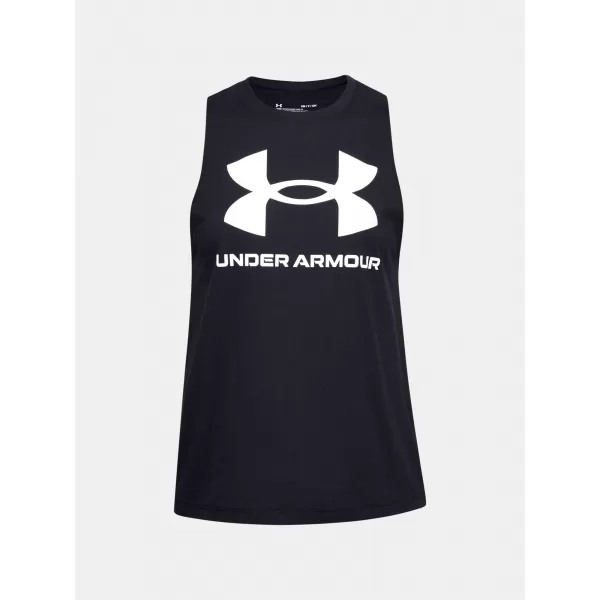 Ženski brezrokavnik UNDER ARMOUR SPORTSTYLE GRAPHIC TANK 1356297-001 ČRNA 