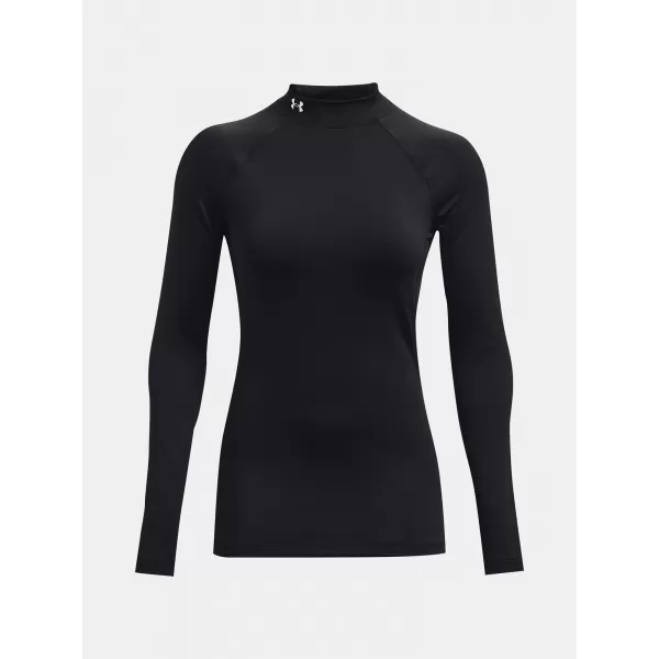  Ženska majica s kratkimi rokavi UNDER ARMOUR UA CG AUTHENTICS MOCKNECK 1368702-001 ČRNA 