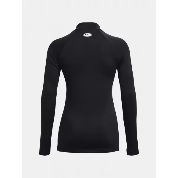  Ženska majica s kratkimi rokavi UNDER ARMOUR UA CG AUTHENTICS MOCKNECK 1368702-001 ČRNA 