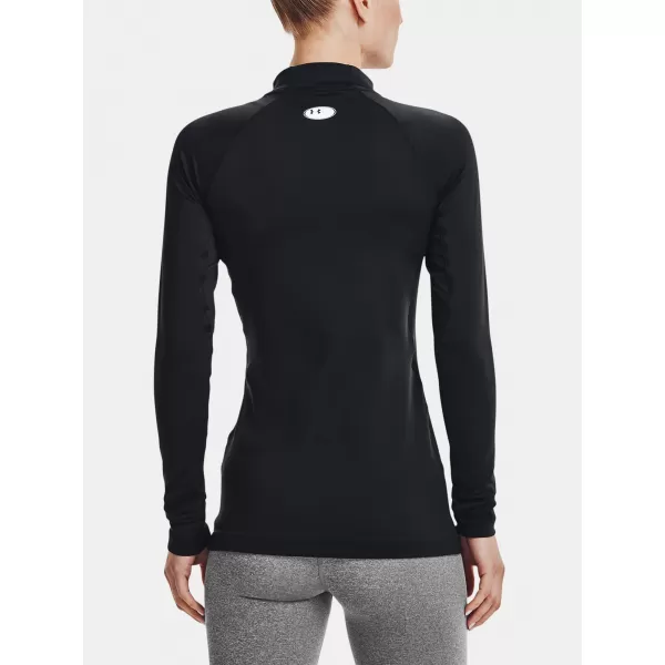  Ženska majica s kratkimi rokavi UNDER ARMOUR UA CG AUTHENTICS MOCKNECK 1368702-001 ČRNA 