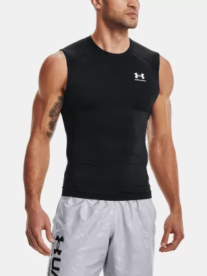 Moška kompresijska majica brez rokavov UNDER ARMOUR HG ARMOUR COMP SL 1361522-001 ČRNA