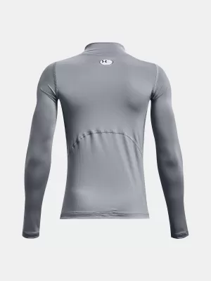 Fantovska majica s kratkimi rokavi UNDER ARMOUR UA HG ARMOUR MOCK LS 1369477-035 SIVA
