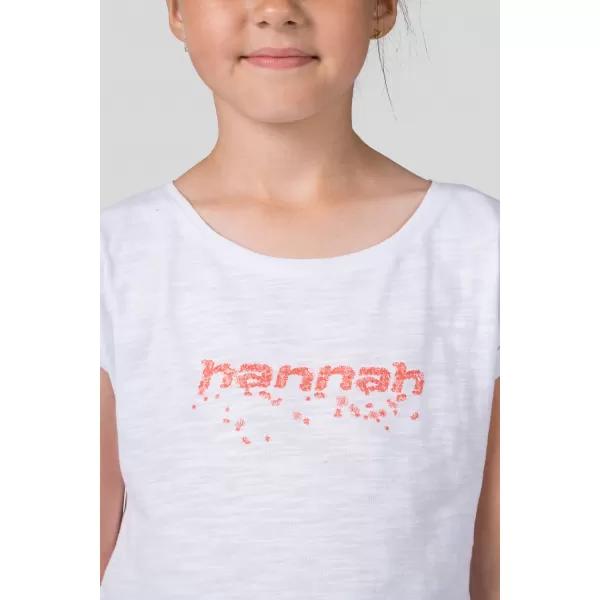  Otroška majica s kratkimi rokavi HANNAH KAIA JR BELA/ROZA 