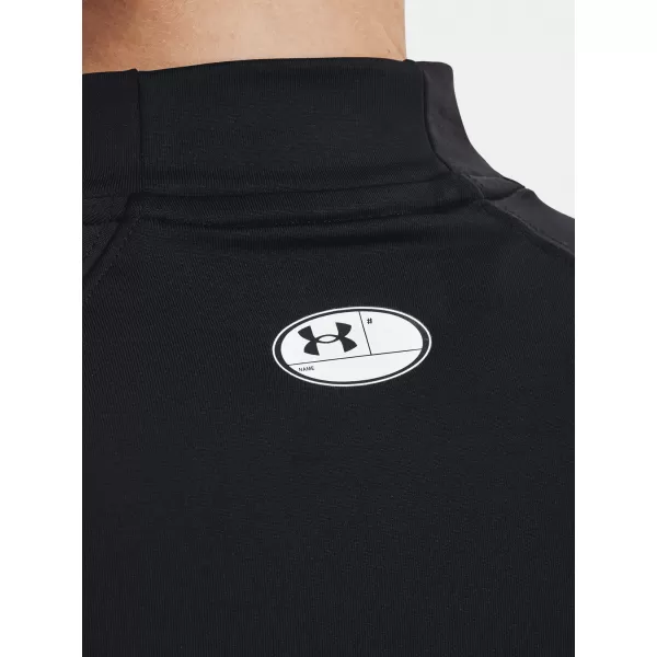  Ženska majica s kratkimi rokavi UNDER ARMOUR UA CG AUTHENTICS MOCKNECK 1368702-001 ČRNA 