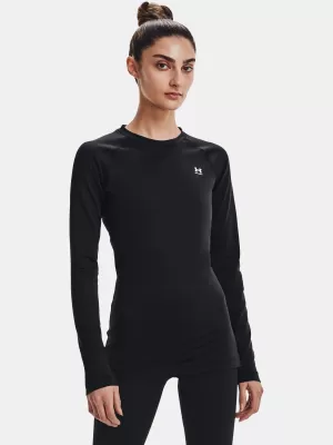 Ženska majica s kratkimi rokavi UNDER ARMOUR AUTHENTICS CREW 1368701-001 ČRNA