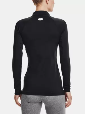 Ženska majica s kratkimi rokavi UNDER ARMOUR UA CG AUTHENTICS MOCKNECK 1368702-001 ČRNA