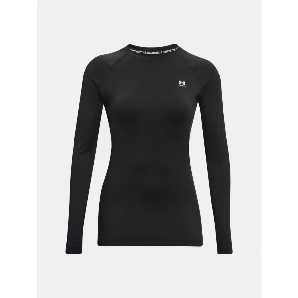  Ženska majica s kratkimi rokavi UNDER ARMOUR AUTHENTICS CREW 1368701-001 ČRNA 